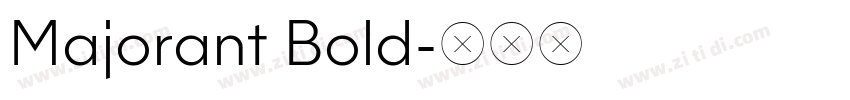 Majorant Bold字体转换